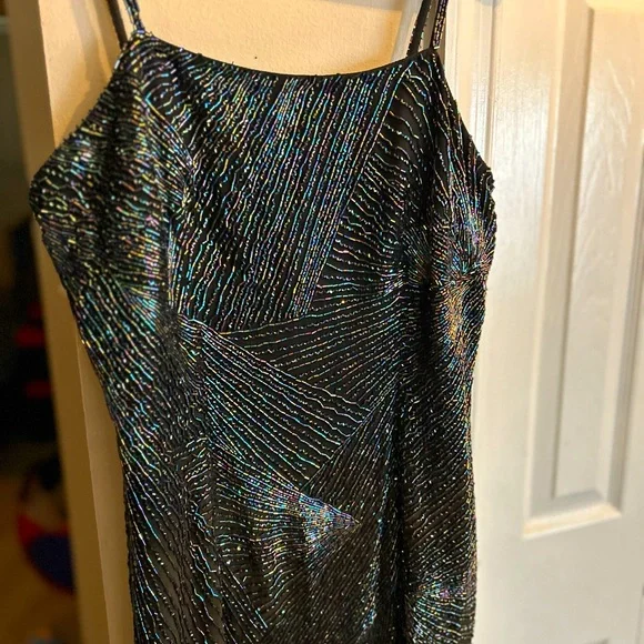 vintage cache beaded dress The Pilar Strapless Beaded Fitted Gown Mocha Gold / 4